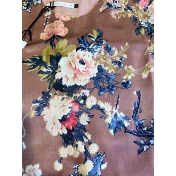 Revolve Women's XS Pink Floral Ruffle Mini Dress Party Cocktail - Picture 7 of 7